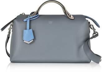 Fendi By The Way Regular Tempesta Blue Leather Small Satchel Bag
