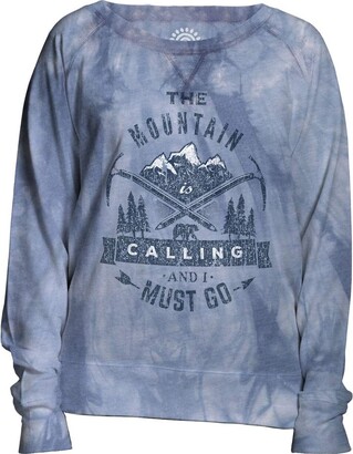 The Mountain Calling Adult Woman's Slouchy Crew Shirt