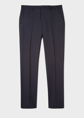 Paul Smith A Suit To Travel In - Men's Tailored-Fit Dark Navy Wool Piccadilly Suit