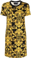 Thumbnail for your product : Versace Jeans Couture Logo Baroque-print shift dress