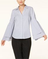 Thumbnail for your product : INC International Concepts Tiered Bell-Sleeve Shirt, Created for Macy's