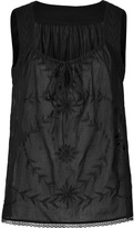 Thumbnail for your product : Anna Sui Sleeveless Cotton Embroidered Top