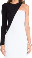 Thumbnail for your product : Yigal Azrouel Cut25 by One Shoulder Colorblocked Dress