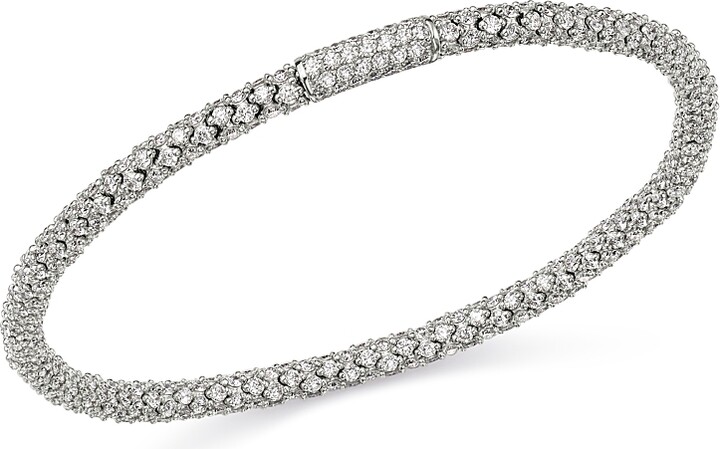 Roberto Demeglio 18K White Gold Gioconda Diamond Stretch Bracelet
