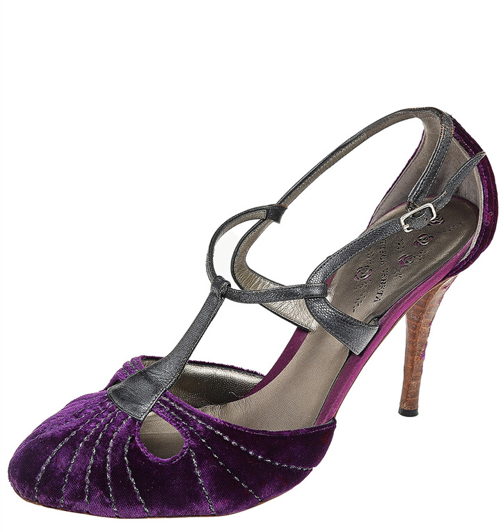 purple heels size 12