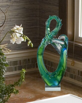Dale Tiffany Braided Art Glass Sculpture