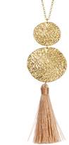 Thumbnail for your product : Gorjana Phoenix Hammered Circle Tassel Pendant Necklace