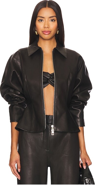 The Sei Fitted Leather Jacket
