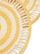 Thumbnail for your product : Sensi Set Of Two Shell-embellished Round Placemats