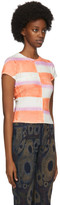 Thumbnail for your product : Eckhaus Latta White and Orange Lapped Baby T-Shirt