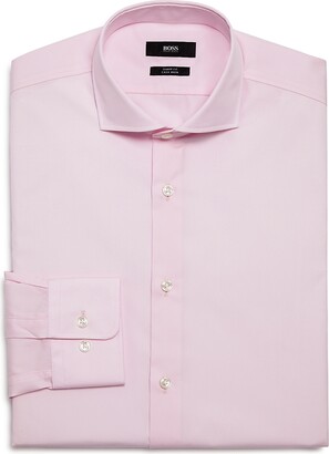 HUGO BOSS Jesse Slim Fit Easy Iron Solid Dress Shirt - ShopStyle