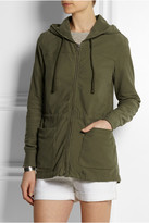 Thumbnail for your product : James Perse Stretch-cotton twill hooded jacket