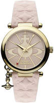 Thumbnail for your product : Vivienne Westwood Women's Pink Vv006Pkpk Gold-Toned Leather Watch