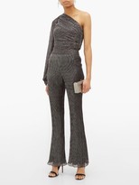 Thumbnail for your product : Peter Pilotto Plisse Metallic-jersey Trousers - Black