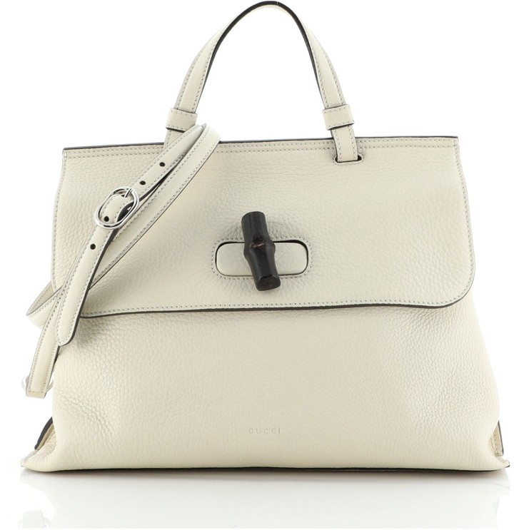 Gucci Bamboo Daily Top Handle Bag Leather Medium ShopStyle