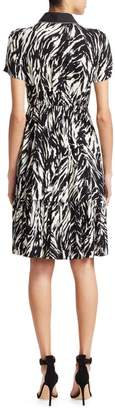No.21 Embellished Zebra Print Dress
