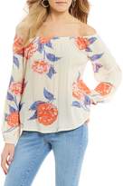Thumbnail for your product : Billabong Mi Amore Floral Printed Off-The-Shoulder Top