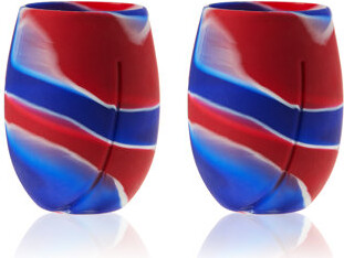 True Flexi Aerating Silicone Cups in Tie Dye