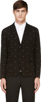 Thumbnail for your product : Band Of Outsiders Black Cotton Embroidered Polkadot Blazer
