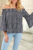 Thumbnail for your product : Mud Pie Izzy Striped Off-Shoulder