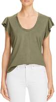 Thumbnail for your product : Rebecca Taylor La Vie Ruffle Sleeve Tee