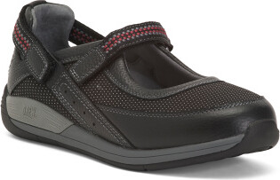 Wide Leather Triumph Mary Jane Flats for Women