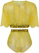 Thumbnail for your product : Off-White lace high waist briefs and tee