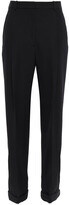 Thumbnail for your product : 3.1 Phillip Lim Grosgrain-trimmed Wool-twill Straight-leg Pants