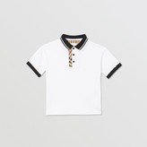 Thumbnail for your product : Burberry Vintage Check Trim Cotton Polo Shirt