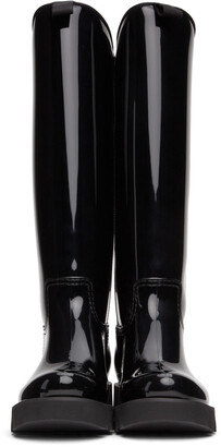 Moncler Black Gilla Rain Boots