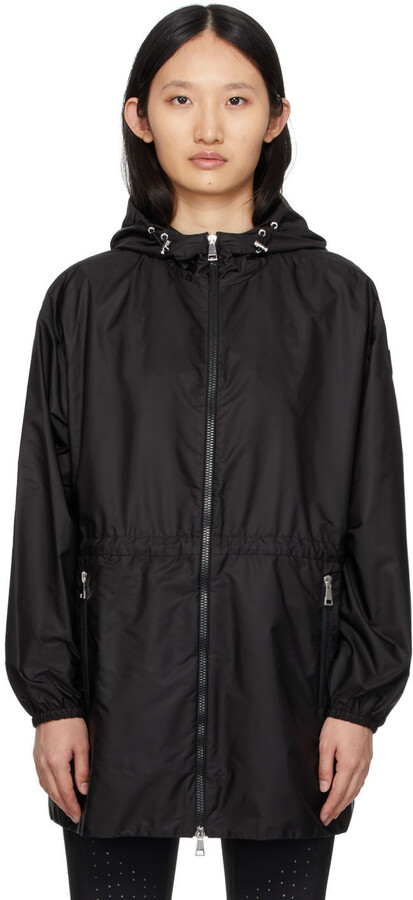 cinched waist jacket with hood