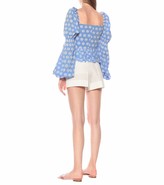 Thumbnail for your product : Caroline Constas Exclusive to Mytheresa Wren embroidered cotton top