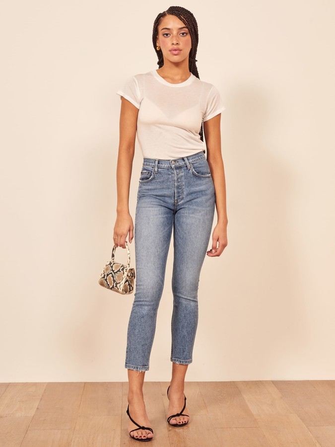 serena high skinny crop