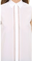 Thumbnail for your product : Vince Sleeveless Button Up Top