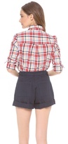 Thumbnail for your product : Band Of Outsiders Plaid Easy Shirt