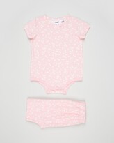 Thumbnail for your product : Cotton On Baby - Pink Shortsleeve Rompers - Short Sleeve Bubbysuit & Leggings Bundle - Babies - Size 0-3 months at The Iconic