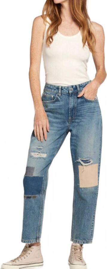 Current/Elliott Boy Genius Boyfriend Jeans In Blue