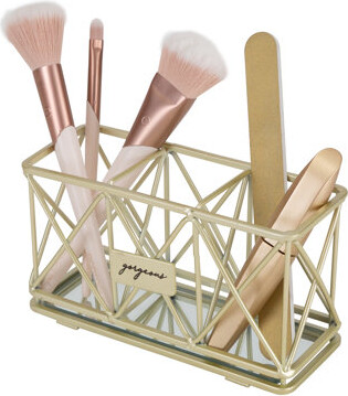 Home Details 3 Compartment Cosmetic Brush Pencil Holder