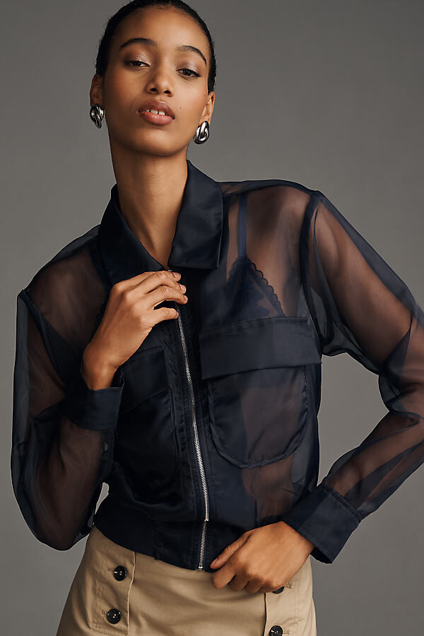 ジャケット・アウター Theory 24SS SHEER BOMBER AIRY COTTON 未使用品】 Theory AIRY COTTON SHEER BOMBER - メルカリ