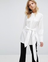 Thumbnail for your product : Whistles Lara Tie Front Shirt