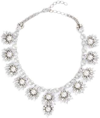 Erickson Beamon 'Jam' Swarovski crystal glass pearl bib necklace