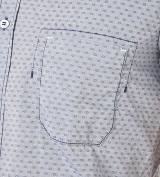 HUGO BOSS Textured short-sleeved cotton shirt