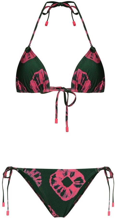 dark green bikini set