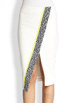 Thumbnail for your product : Elizabeth and James Bradshaw Printed-Stripe Crossover Skirt