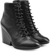 Robert Clergerie Lace-Up Leather Boot 