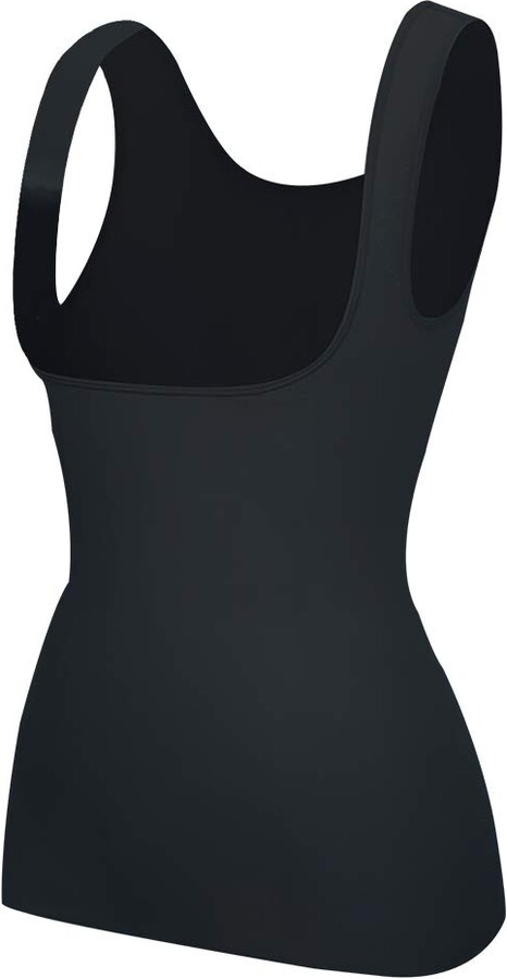 EUYZOU Women's Underbust Shapewear Tank Tops - Seamless Tummy Control  Compression Camisole Tops Slimming Tank - Black - XL - ShopStyle