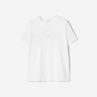 Burberry Embroidered Oak Leaf Crest Cotton T-shirt Size: XL