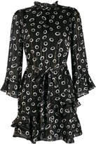 Thumbnail for your product : Saloni Ruffled Printed Dress