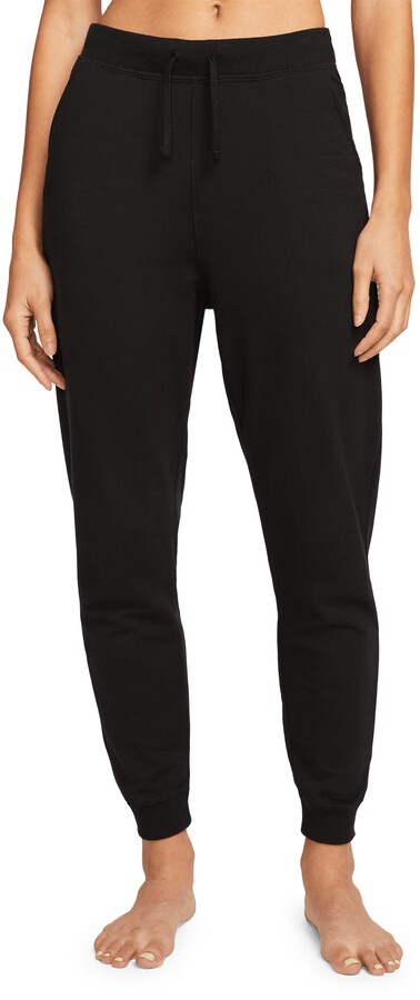 Nike Women's Yoga Luxe Fuzzy Ribbed Jogger Pants (Plus Size) - ShopStyle