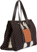 Thumbnail for your product : Loewe x Paula's Ibiza II Plumetis Large Tote Bag